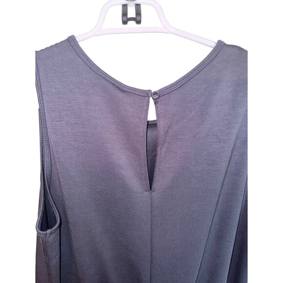 NWT Sarin Mathews Air Essentials Dark Gray Wide-Leg Jumpsuit Keyhole Back Casual - Picture 5 of 16